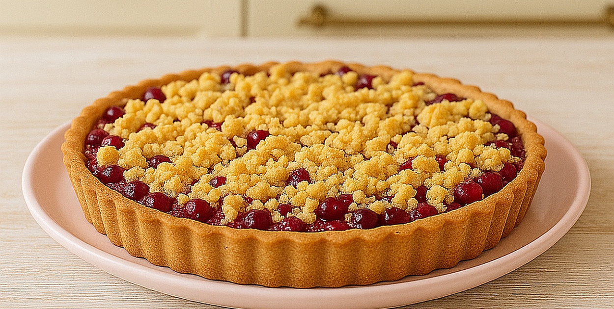  Tarta z kandyzowaną żurawiną 