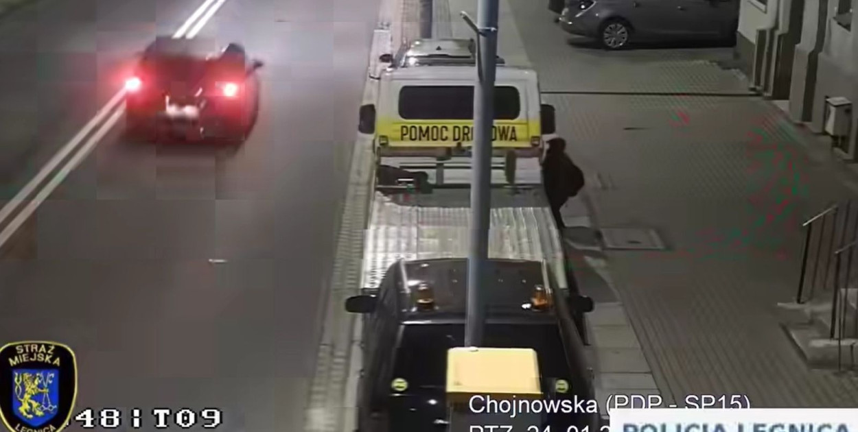 Oko "wielkiego brata" wypatrzyło złodzieja (źródło: KMP Legnica)
