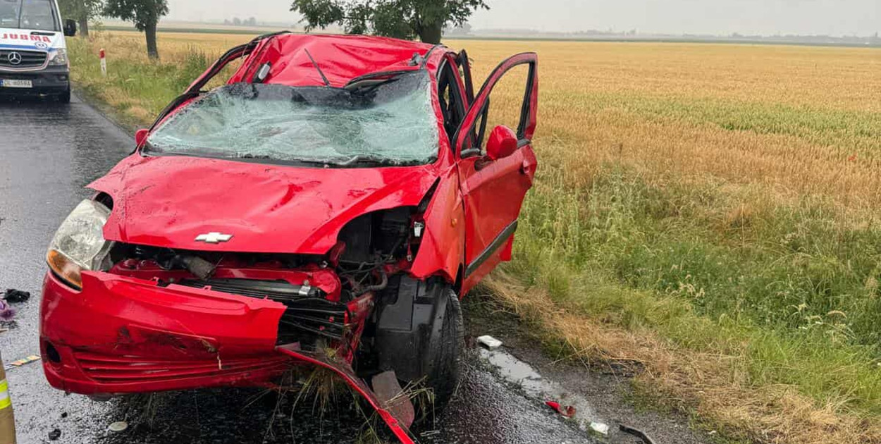 Wypadek na drodze Legnica–Złotoryja (OSP Krotoszyce)
