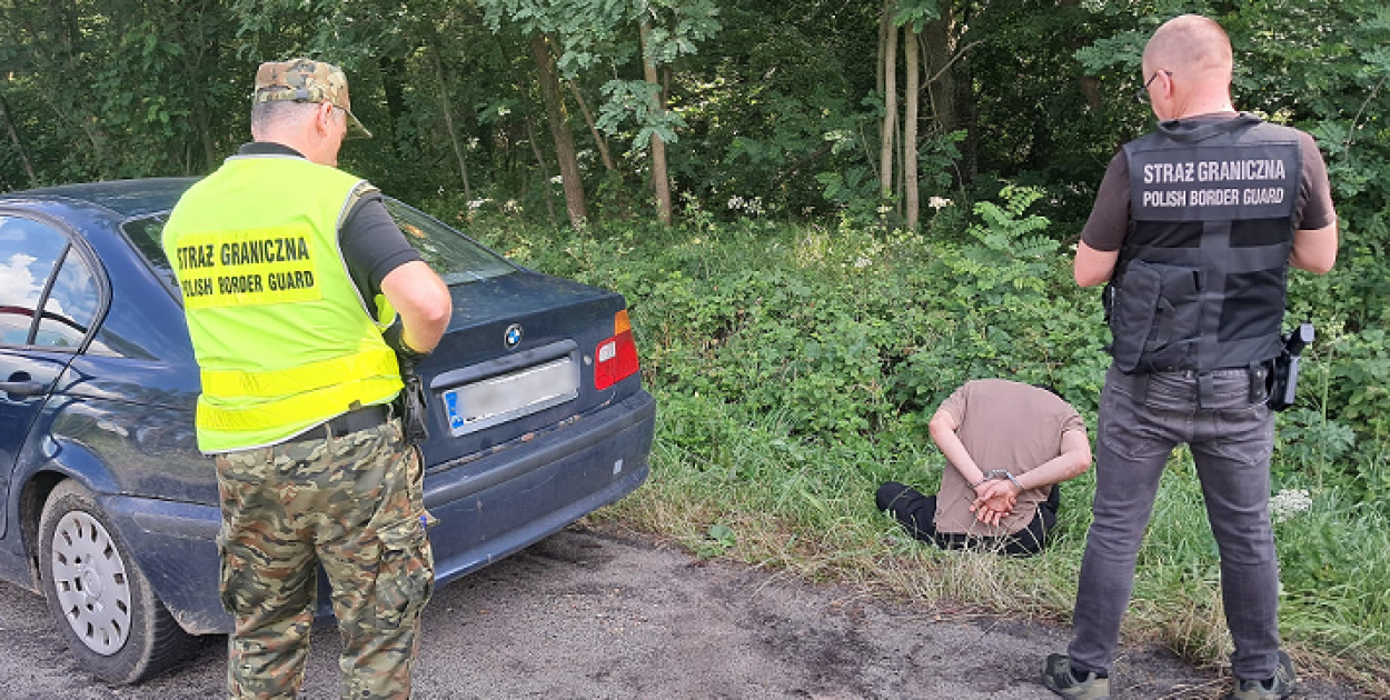 Próbował przewieźć Afgańczyka do Niemiec (źródło: nadodrzanski.strazgraniczna.pl)