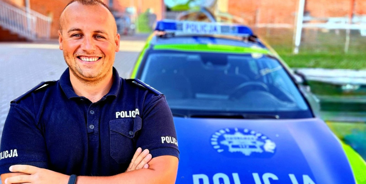 Asp. Rafał Polowiec (źródło: KMP Legnica)