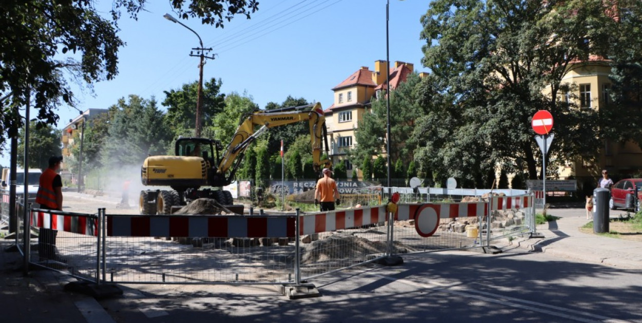 Budowa ulicy Mickiewicza w kolejnej fazie (źródło: UM Legnica)