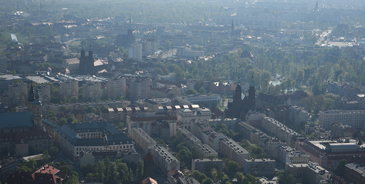 Legnica z lotu ptaka (Piotr Florek lca.pl)