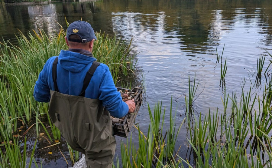 Zakończono nasadzenia na Kozim Stawie (źródło: Fb. Jacek Baszczyk)