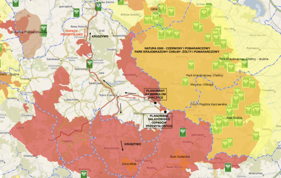 Nie chcą kopalni w sercu geoparku UNESCO (źródło: petycjeonline.com)
