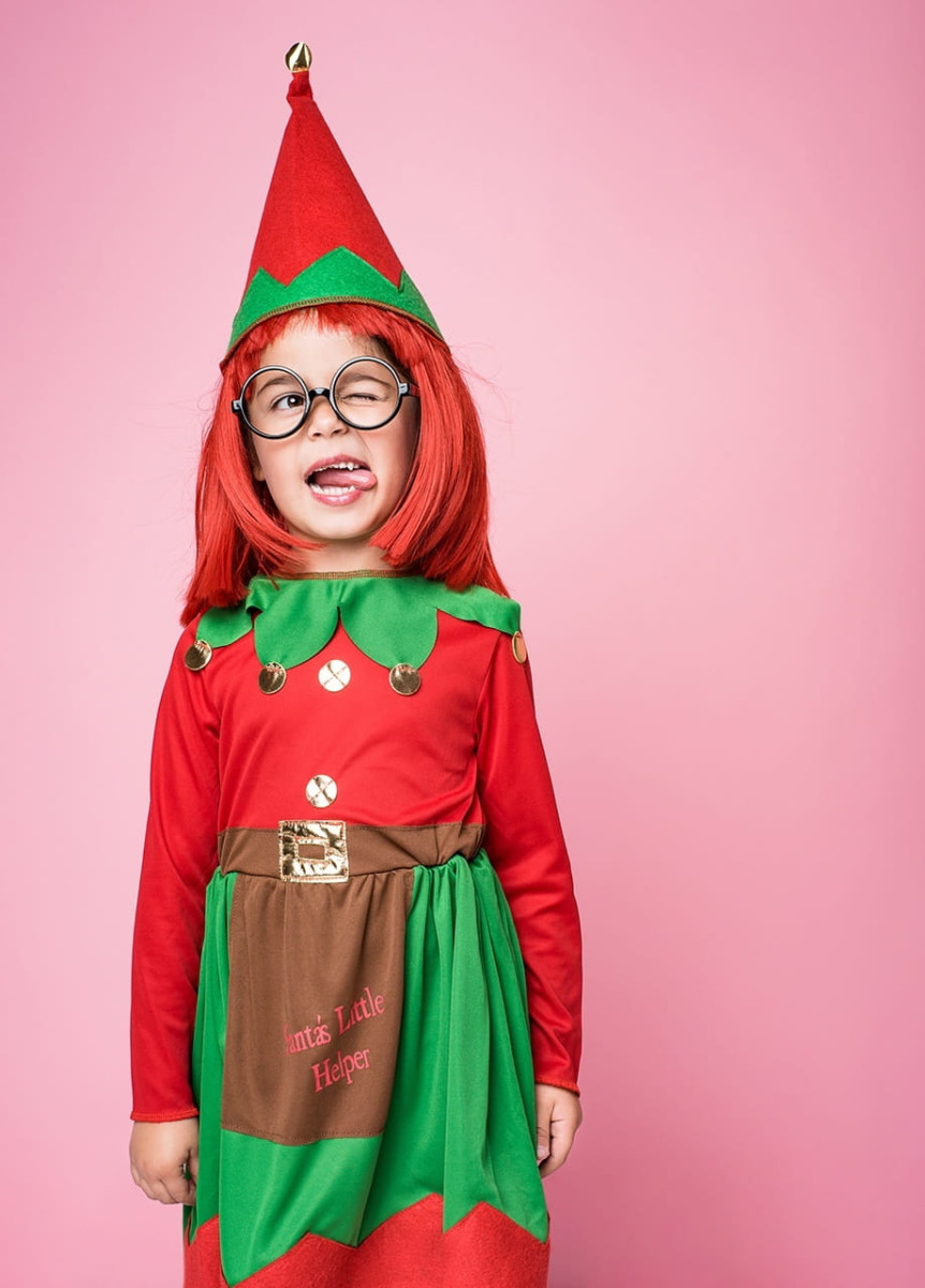 Strój ELFA dla dziewczynki