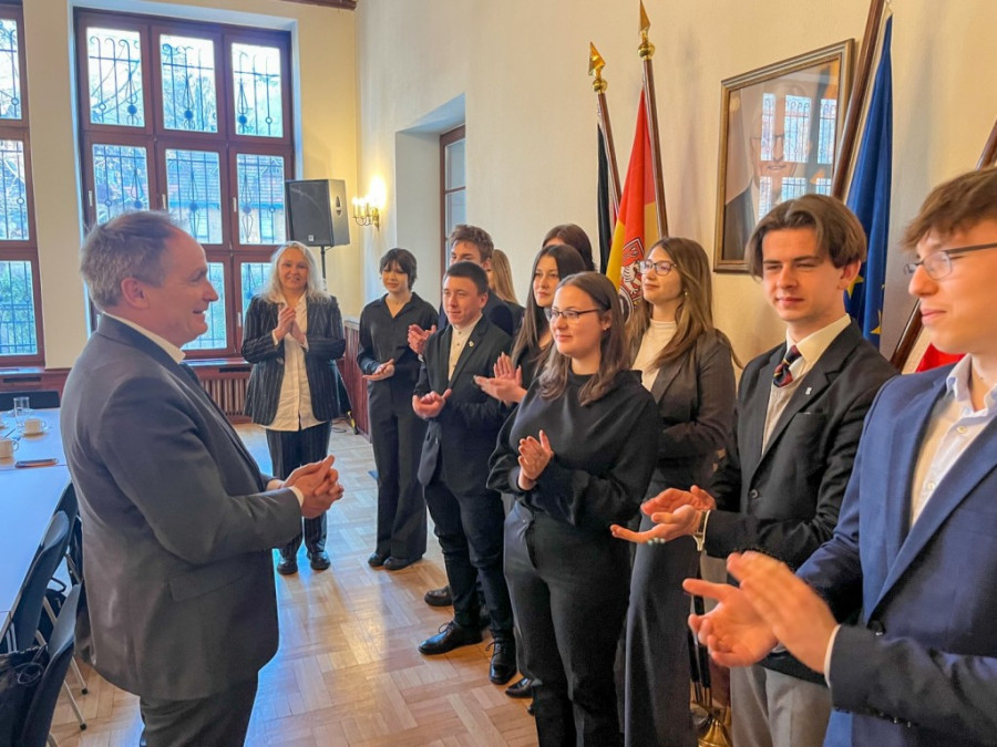 Młodzieżowa Rada Miejska odwiedziła Konsulat Niemiec we Wrocławiu (mat. prasowe)