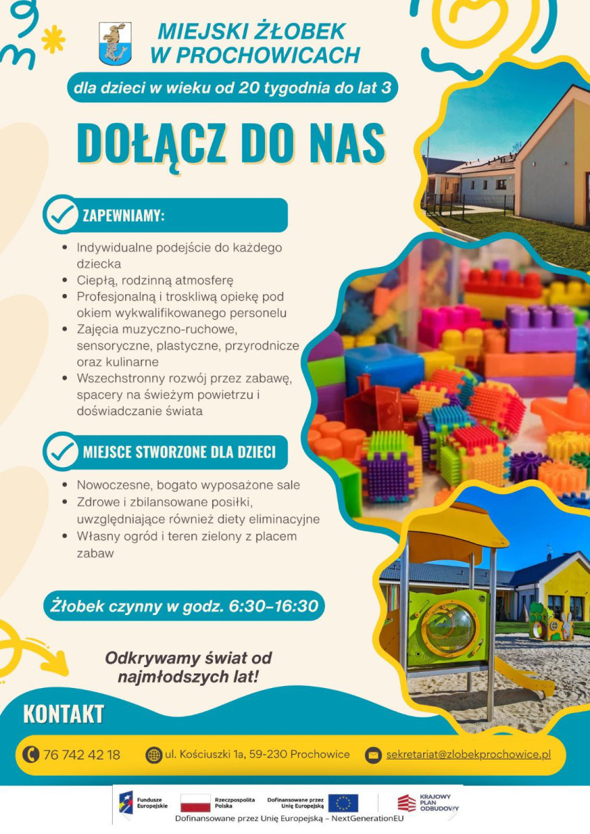 Ruszyły zapisy do żłobka w Prochowicach (mat. prasowe)