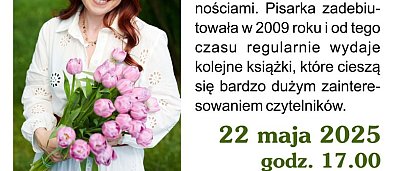 Zaproszenie na spotkanie autorskie z Magdaleną Kordel-2072