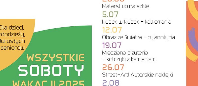 Wakacyjne Otwarte Warsztaty w Galerii Sztuki