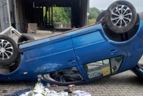 Dachowanie w Spalonej. Narobił bałaganu i ulotnił się jak kamfora-109538