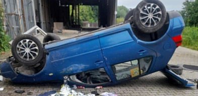 Dachowanie w Spalonej. Narobił bałaganu i ulotnił się jak kamfora-109538