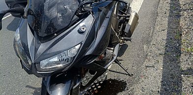 Motocyklista stracił panowanie i uderzył w bariery-111004