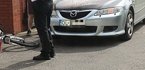 Rowerzysta potrącony przy ulicy Grabskiego 