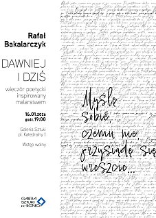 „Dawniej i dziś” – wieczór poetycki inspirowany malarstwem
