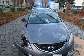 Uderzył w toyotę i dachował-23247