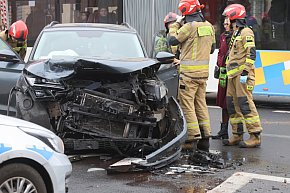 Wypadek na skrzyżowaniu z Jaworzyńską-23362