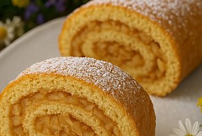  Rolada jabłkowa na biszkopcie - 113825