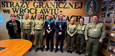 Przedstawiciele Frontexu z wizytą u pograniczników