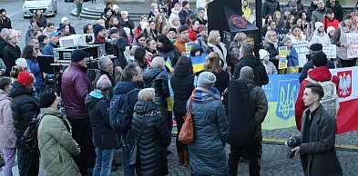 Cztery lata od rosyjskiej agresji. Manifestacja w rocznicę inwazji