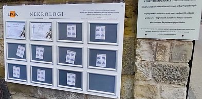 Nowe tablice nekrologowe przy cmentarzu. Sprawdź, jak z nich korzystać
