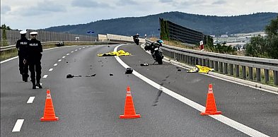 Motocyklista zginął na trasie S3 za węzłem Jawor Wschód