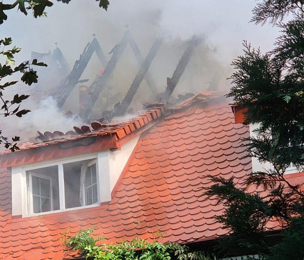 Pożar domu jednorodzinnego w Pątnowie Legnickim-114252