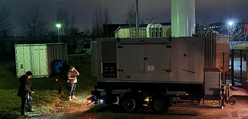 Awaria przy Borowskiej. Agregaty zabezpieczają zasilanie szpitala