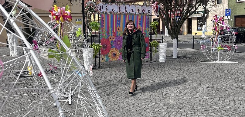 W centrum Prochowic pojawiły się wielkanocne dekoracje