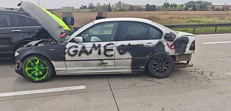 Zatrzymał się dopiero po tym, jak padł strzał ostrzegawczy