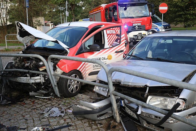 Kolizja na skrzyżowaniu Kościuszki i Grabskiego
