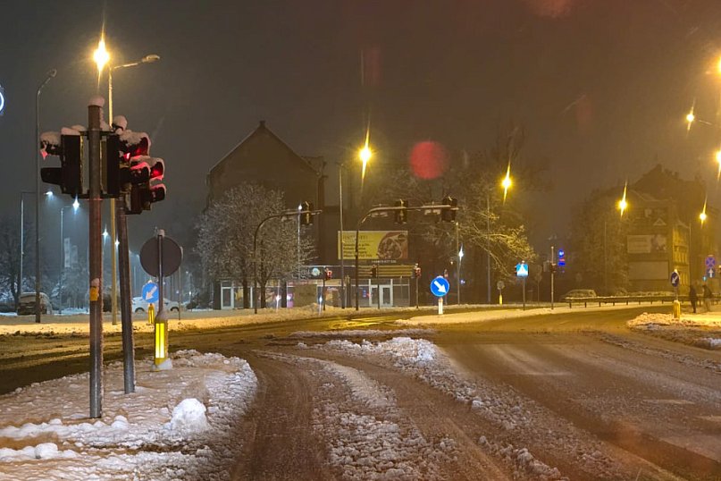 Tak wyglądały rano legnickie ulice