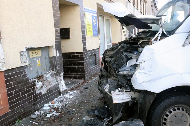 Groźna kolizja na skrzyżowaniu