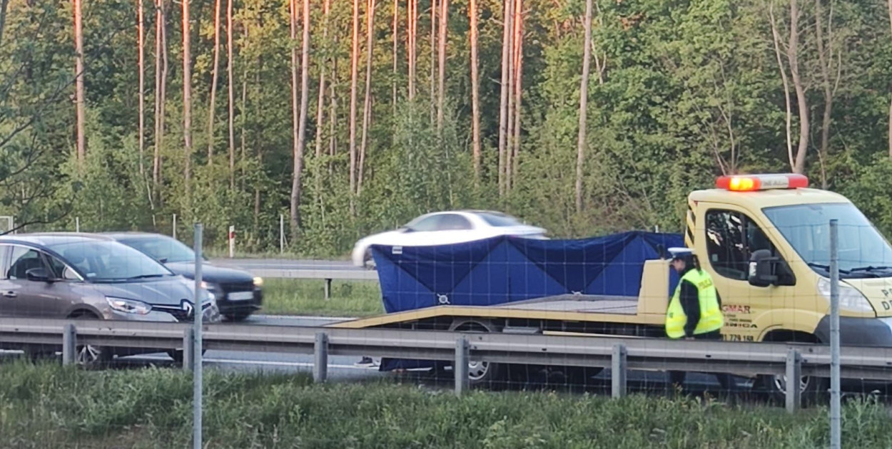 Tragiczny wypadek na trasie S3 (Wojciech Obremski lca.pl)