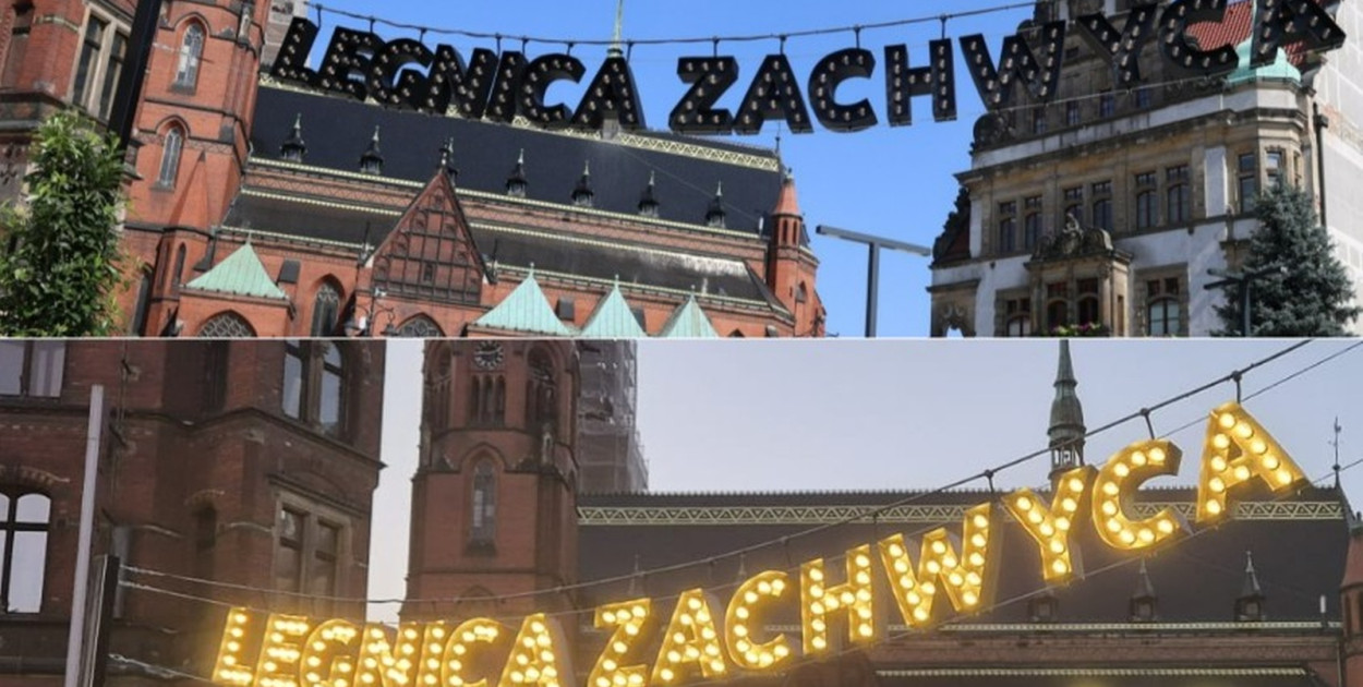 „Legnica Zachwyca” – nowy napis w centrum miasta
