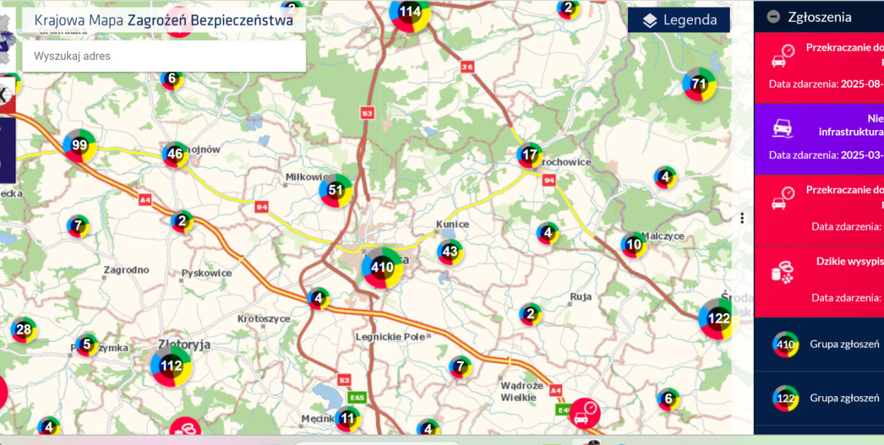 Krajowa Mapa Zagrożeń Bezpieczeństwa (mapy.geoportal.gov.pl)