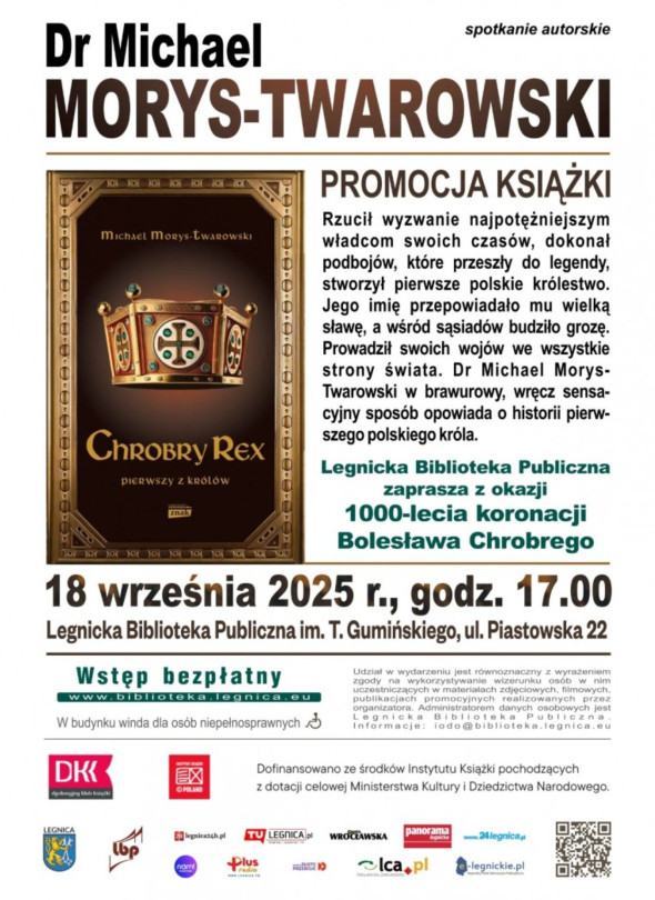 „Chrobry Rex. Pierwszy z królów” – spotkanie autorskie w Legnicy