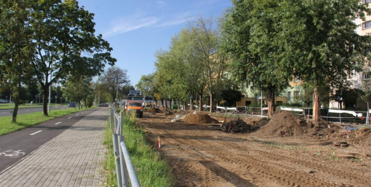 Trwa przebudowa Śląskiej (źródło: UM Legnica)