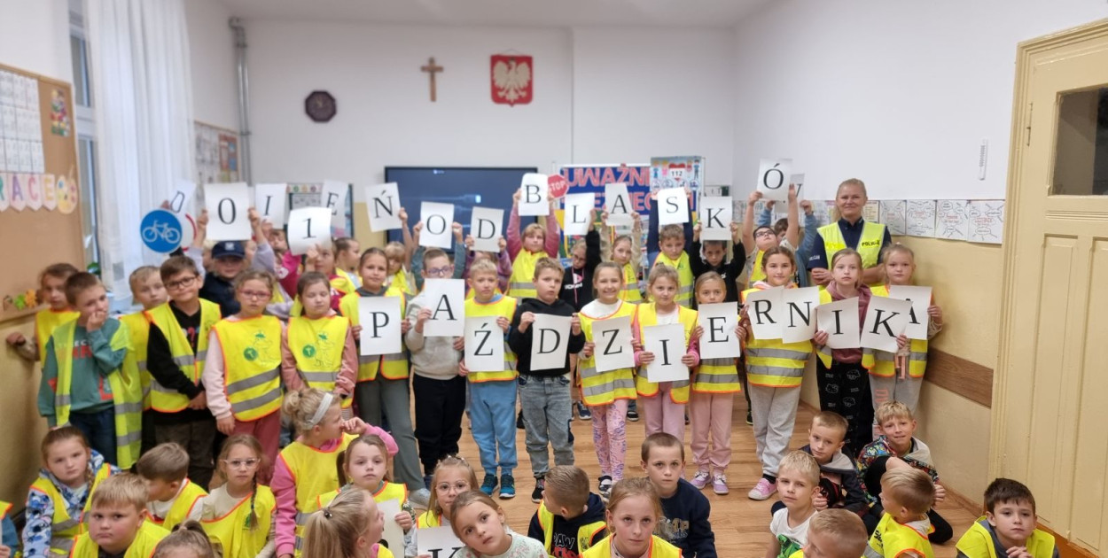 Policja i GDDKiA z wizytą u najmłodszych (źródło: GDDKiA)