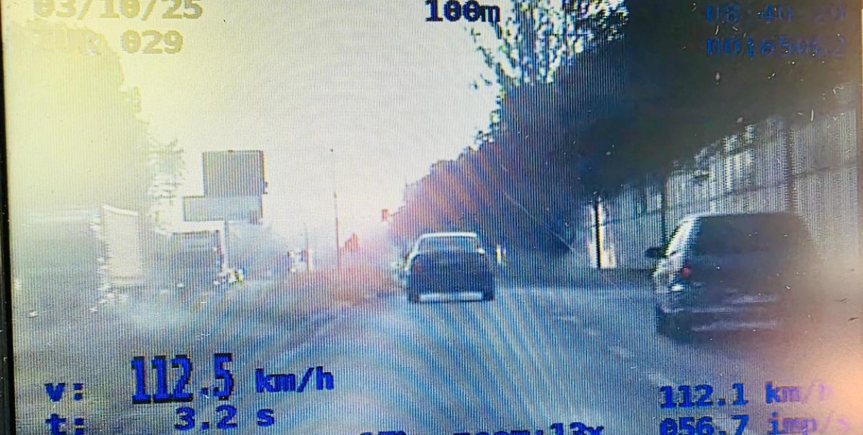 Gnał mercedesem 112 km/h w centrum Legnicy (źróło: KMP Legnica)