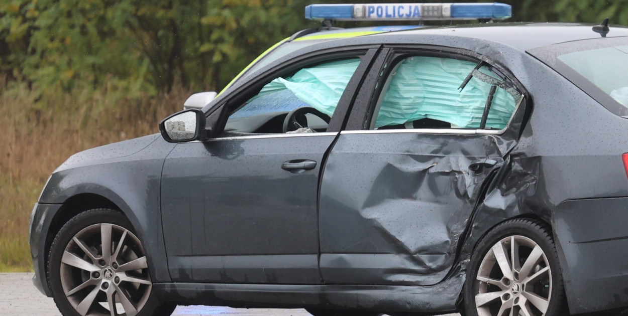 Kierowca skody wymusił pierwszeństwo (Wojciech Obremski)