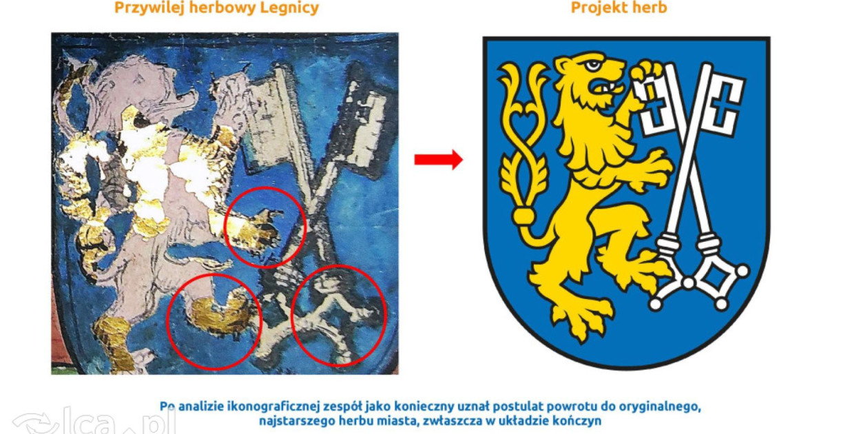 Zespół heraldyków zakończył prace nad projektem (źródło: UM Legnica)