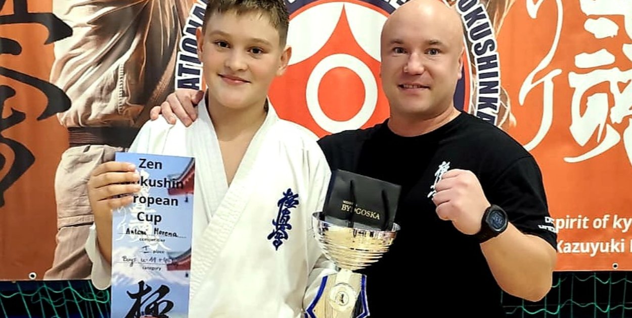 Antoni Merena z Pucharem Europy (Mat. prasowy)