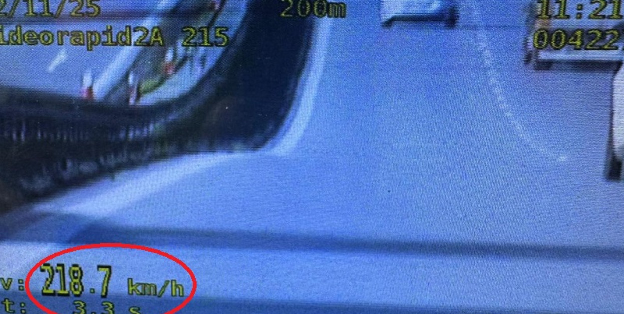 Mandat za przekroczenie prędkości (źródło: KMP Legnica)