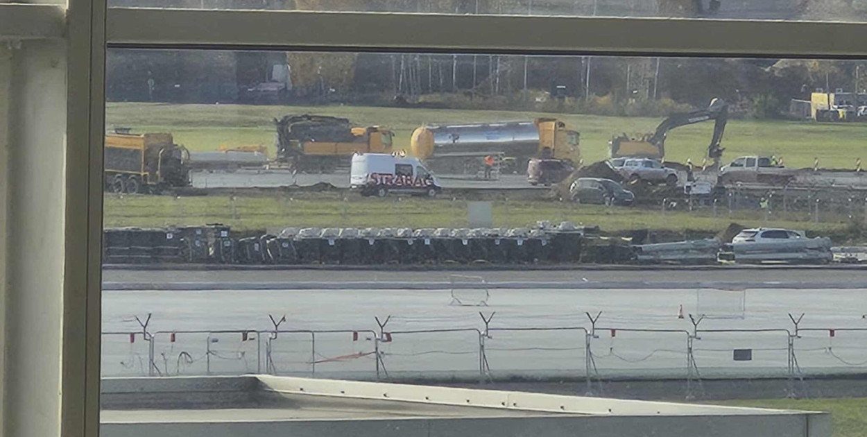 Remont wrocławskigo lotniska (LS lca.pl)