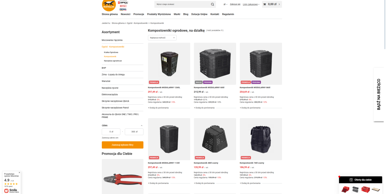 Kompostowniki ogrodowe - Sklep Ratel24.pl