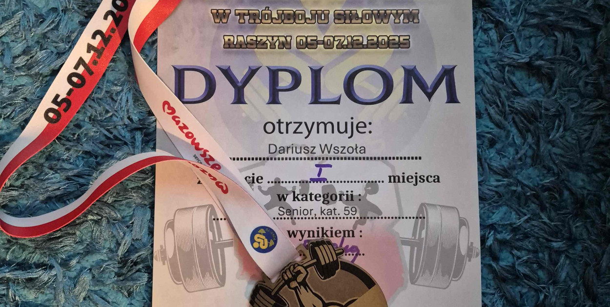 Złoto dla Dariusza Wszoły (Mat. prasowy)