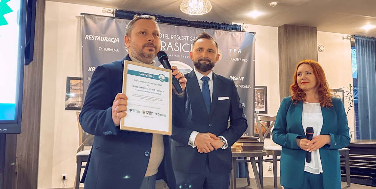 Certyfikat „Sojusznicy Jutra” dla Centrum Witelona (źródło: Fb. Centrum Witelona)