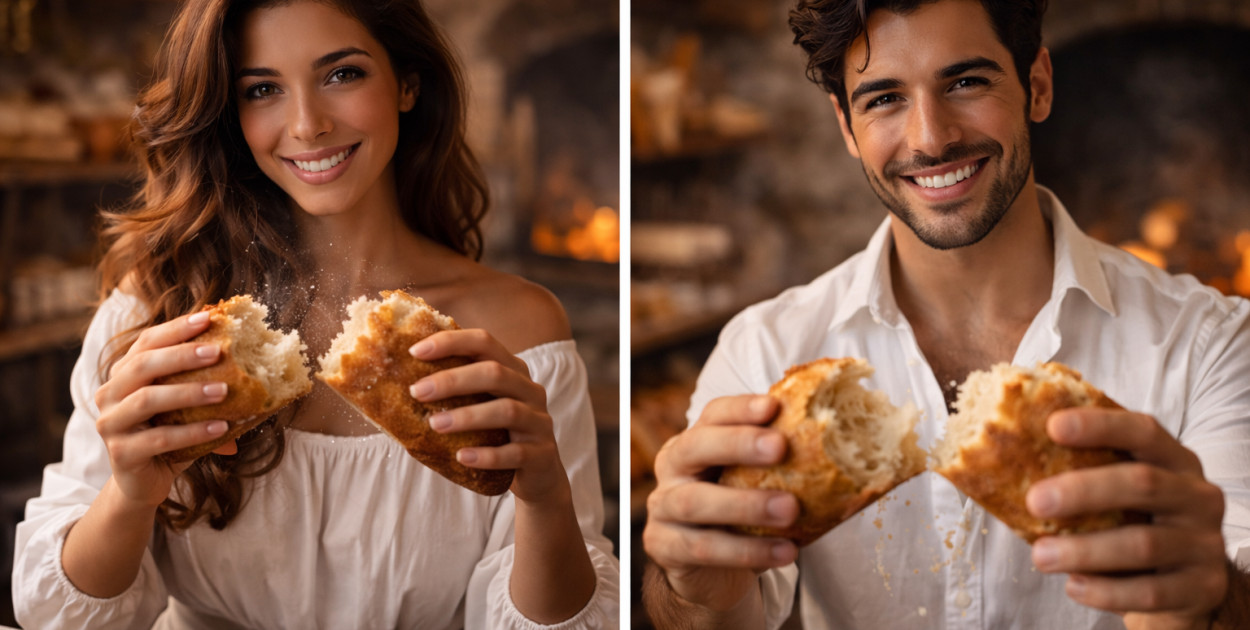 Bagietka, która trzaska pod palcami (AI)