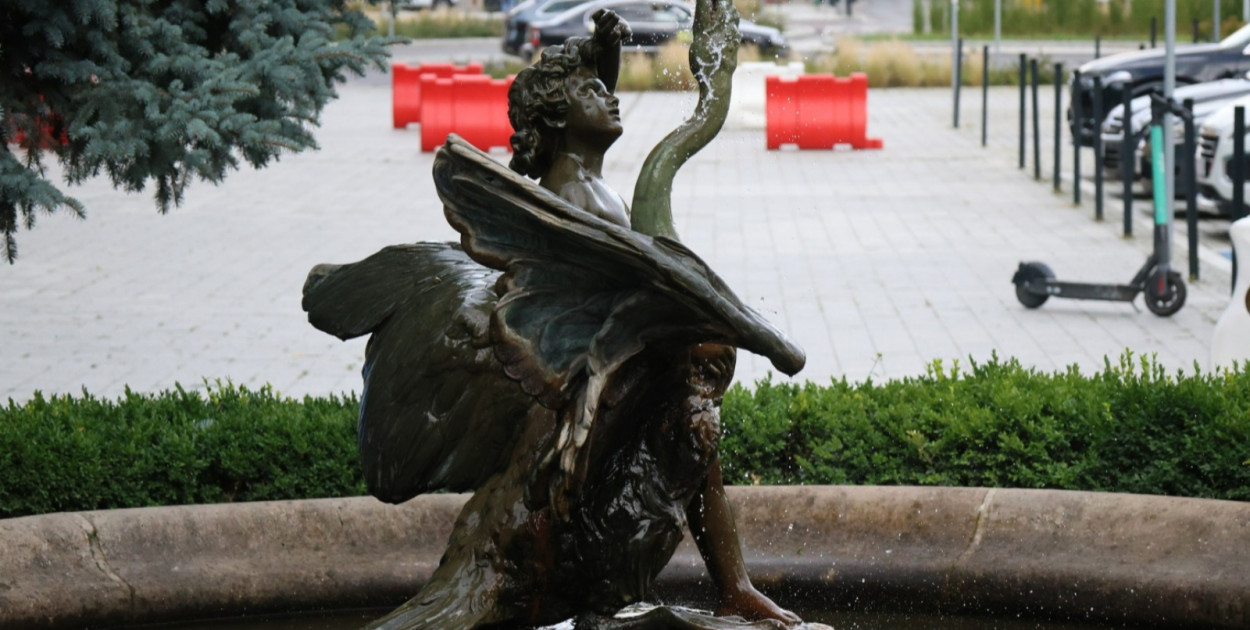 Chłopiec z łabędziem (Wojciech Obremski lca.pl)